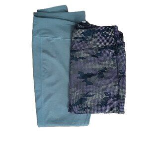 Bundle of Athletic Pants Size LARGE Columbia & Danskin Workout Exercise Pull-on